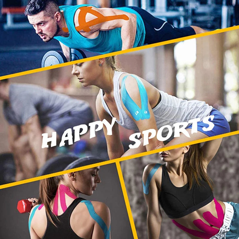 5 cm*5 m Sport Kinesiology Tape Athletic Elastic Knee pad Muscle Pain Relief Knee Taping Fitness Running Tennis Swimming Football