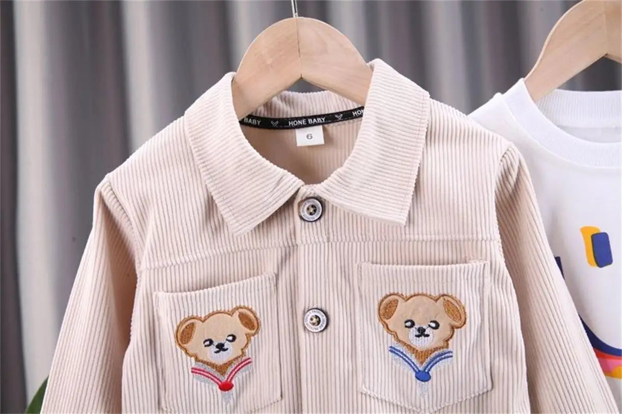 Baby Sets 2025 New Clothes Spring Autumn Leisure Set Coat+Pants Two Piece Set Boys Girls Jacket Fashion Korean Version Clothing