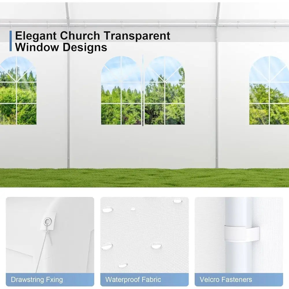 Heavy-Duty 20 x 26 Outdoor Carport Tent with Removable Walls for All-Season Protection and Portable Storage