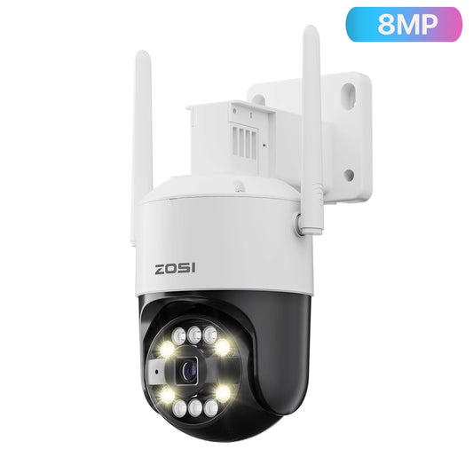ZOSI C296 5MP/8MP PTZ WiFi 6 Camera Person Vehicle Package Detect Wireless CCTV Video Surveillance Cam Home Security Protection