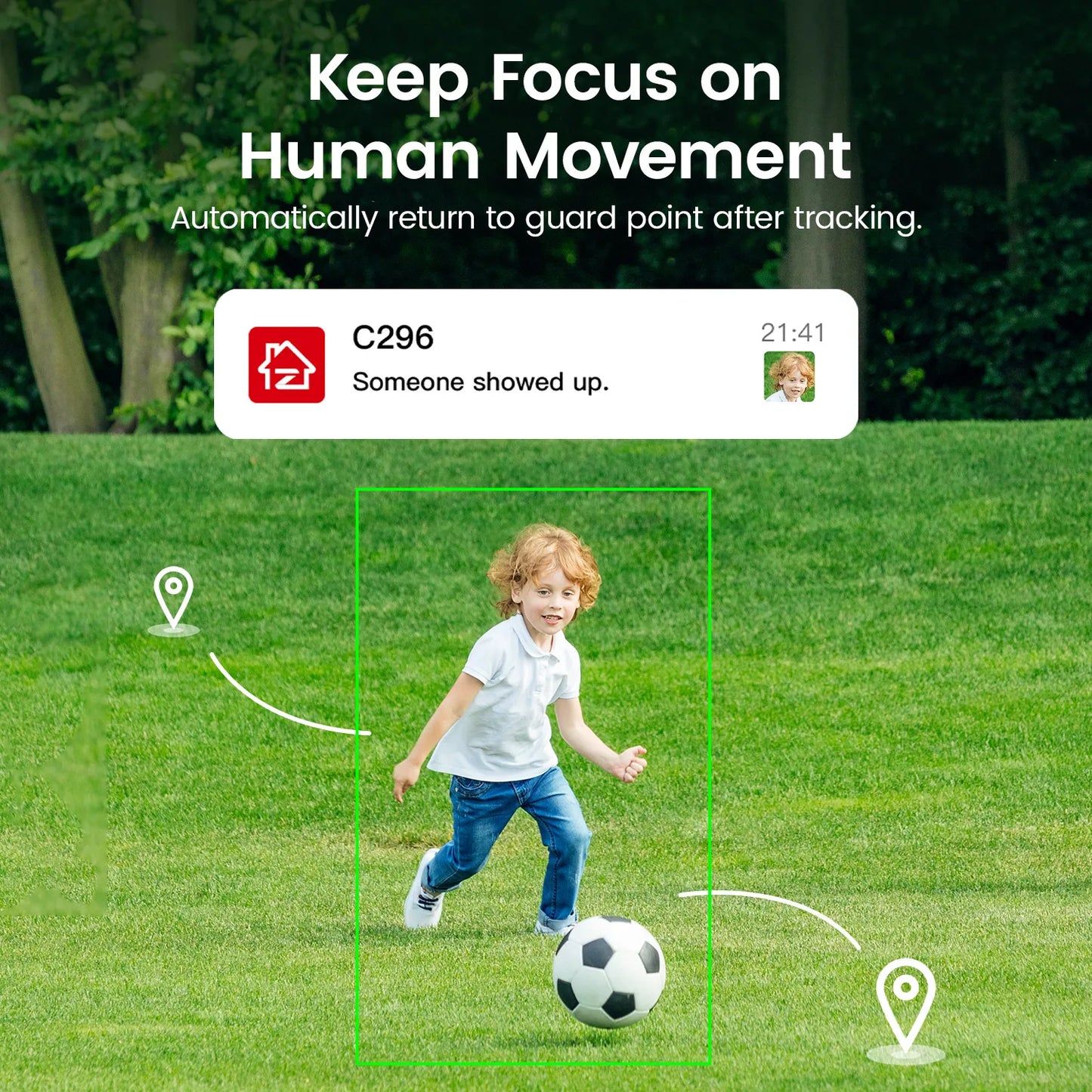 ZOSI C296 5MP/8MP PTZ WiFi 6 Camera Person Vehicle Package Detect Wireless CCTV Video Surveillance Cam Home Security Protection