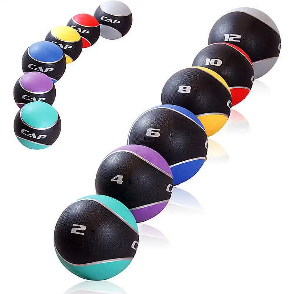 Barbell Rubber Medicine Ball, 10lb