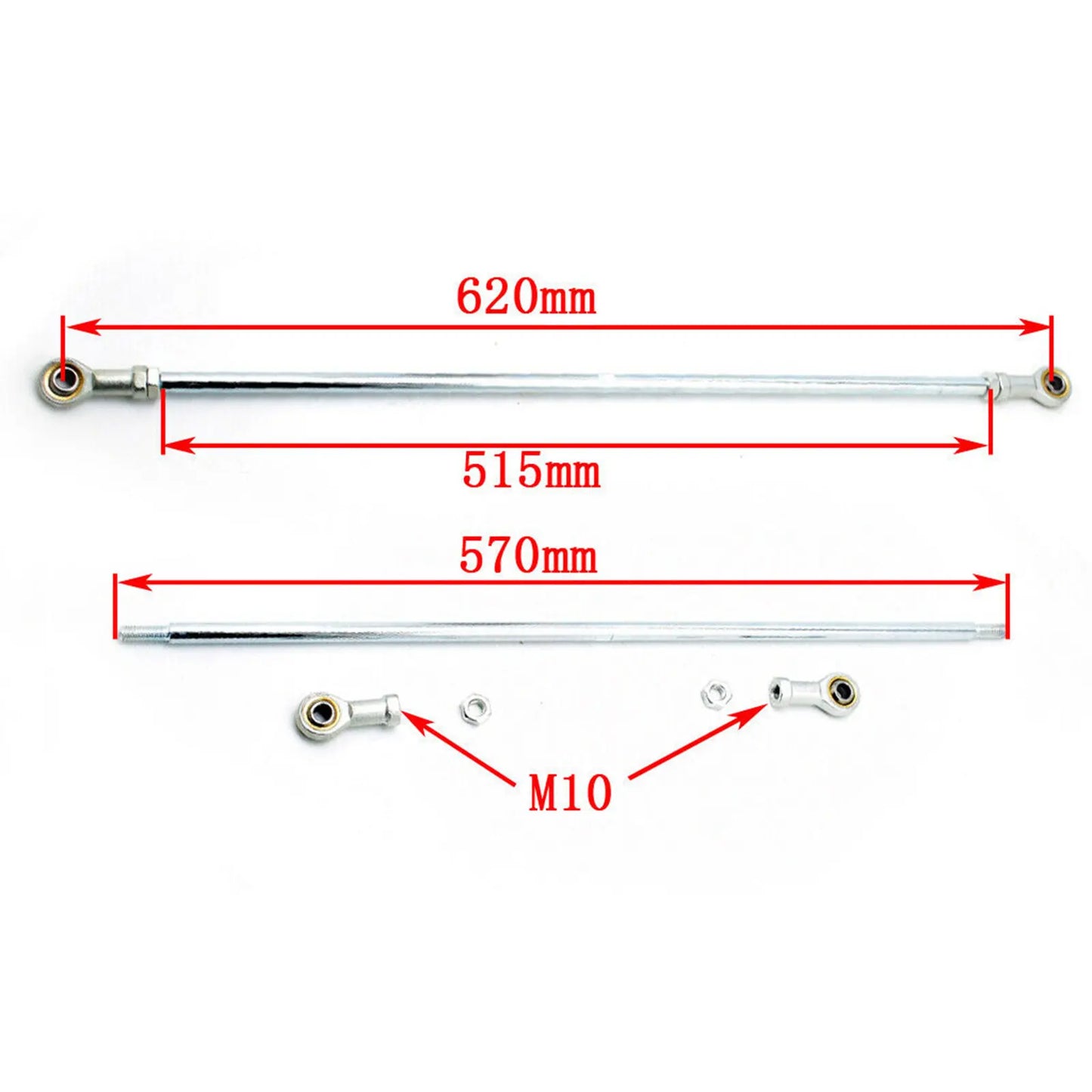 Go Kart Front Axle Kit - Go Kart Steering Set Tie Rod Wheels Trike Kit Drift Trike Axle For DIY Go Kart ATV