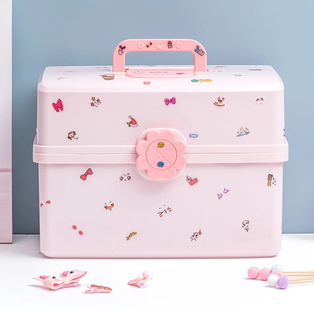 Girls Hair Accessories Storage Box Gifts For Fashionistas Large Capacity Wide Application