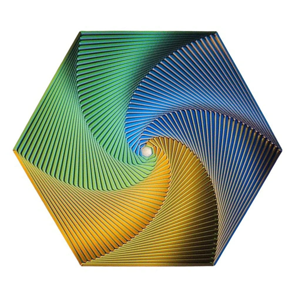 3D Printed Hexagonal Decompression Toy For Gift Colorful Unique Design Shape  Fractal Fidget Compact Exquisite Thoughtful Gifts