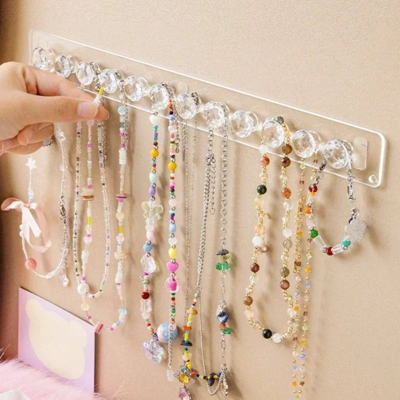 Necklace Hangers Acrylic Necklaces Holder Wall Mounted Jewelry Organizer Hanging Necklace Holder For Necklaces Bracelets 2027