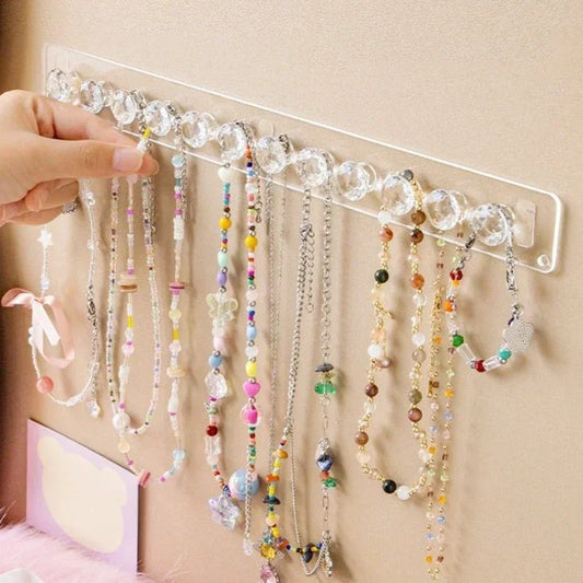 Necklace Hangers Acrylic Necklaces Holder Wall Mounted Jewelry Organizer Hanging Necklace Holder For Necklaces Bracelets 2027