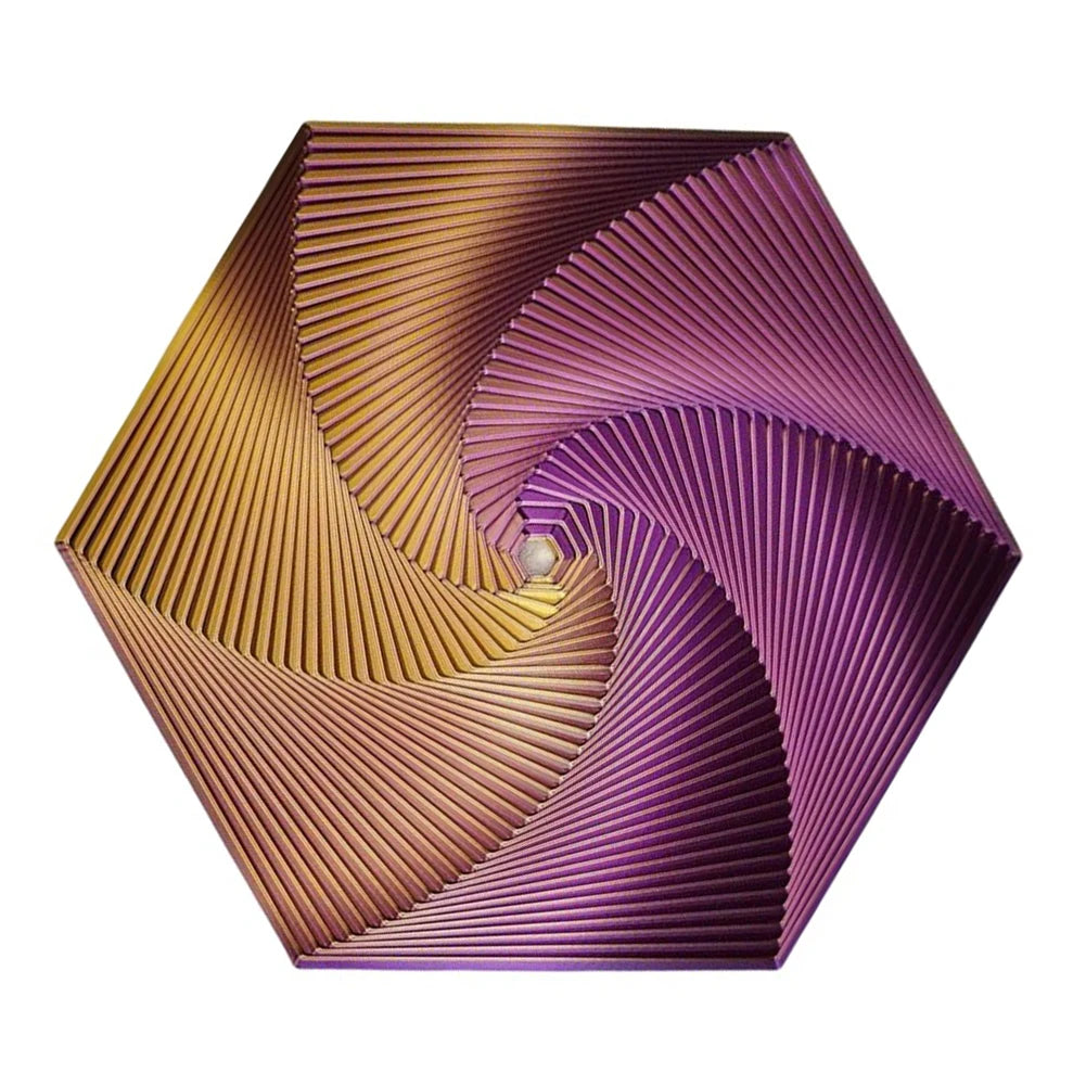 3D Printed Hexagonal Decompression Toy For Gift Colorful Unique Design Shape  Fractal Fidget Compact Exquisite Thoughtful Gifts