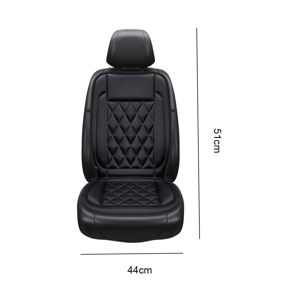 Car Heated Seat Cover 12 V Heating Electric Car Seat Cushion 2 Gear Adjustable Non-slip Breathable Auto Interior Accessories