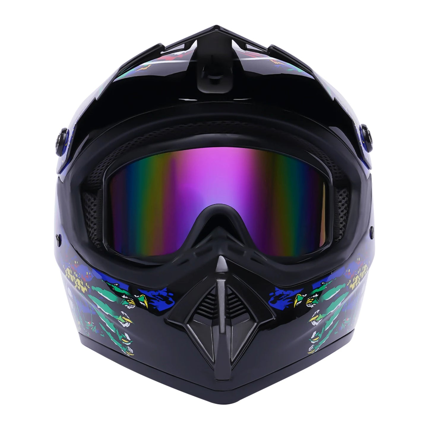 Motorcycle Helmet with Gloves, Motorcycle Helmet with Goggles & Gloves, Motocross Helmet Kit Large Size