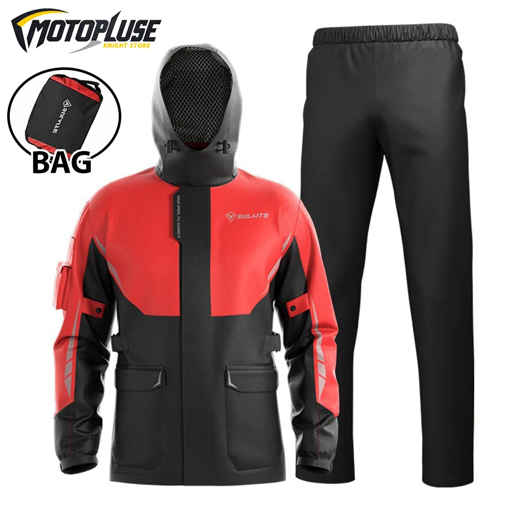 New Motorcycle Raincoat Waterproof Jacket Men Women Rain Cover Rider Raincoat for Motorcyclist Hiking Camping Fishing Clothing