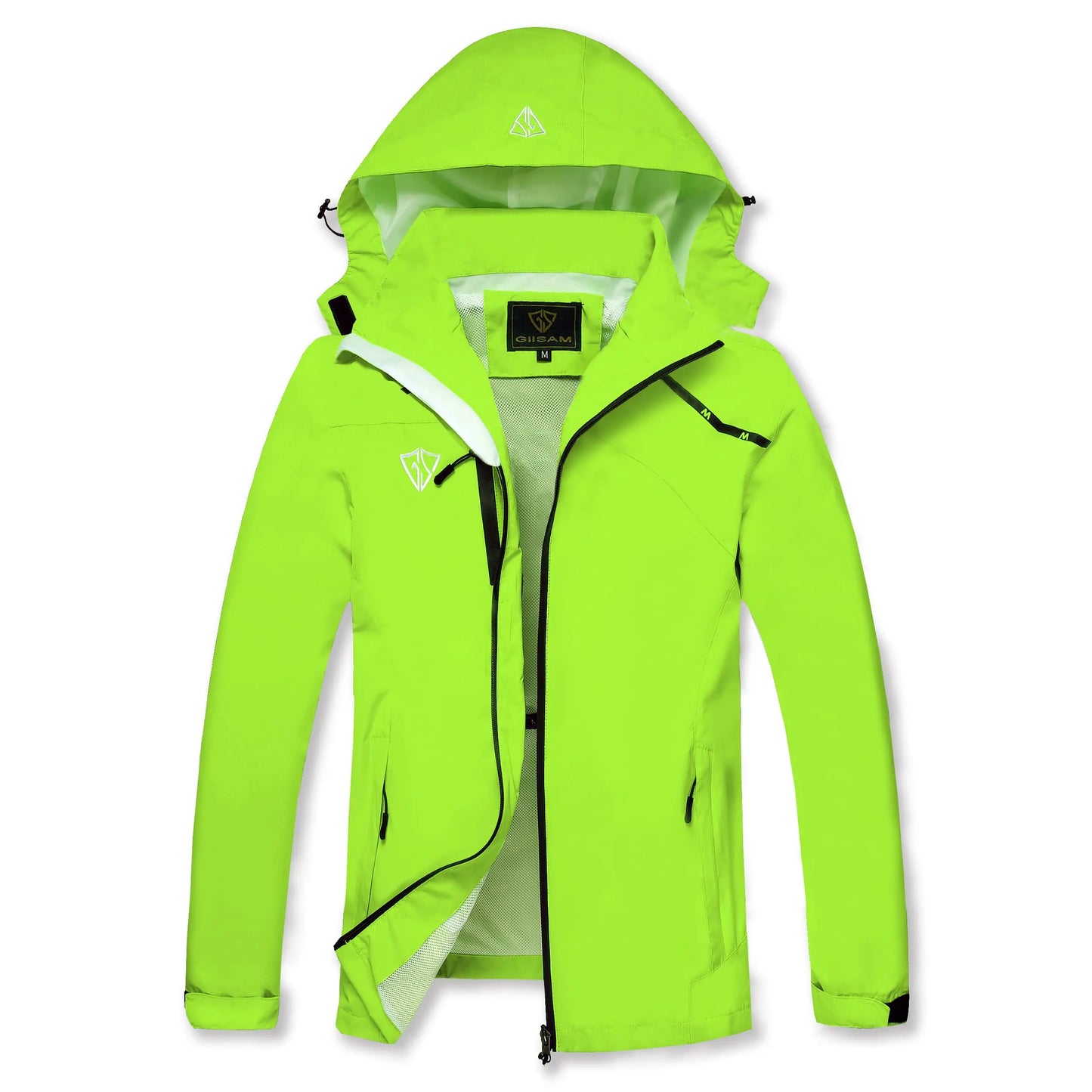 Women's Waterproof Rain Jacket,Lightweight Windproof Full Zip Women's Packable Fall Raincoat Windbreaker with Hood