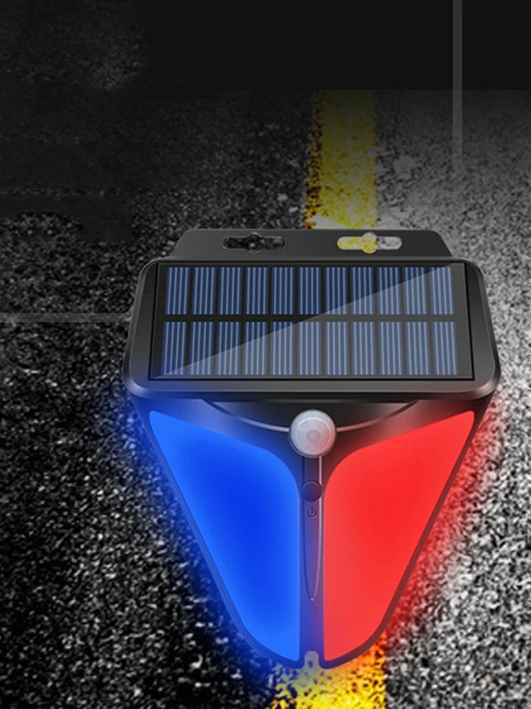 Solar Light Decibels Anti Theft Strobe Alarm Lamp Motion Sensor Safety Light Home Burglar Security Alarm System