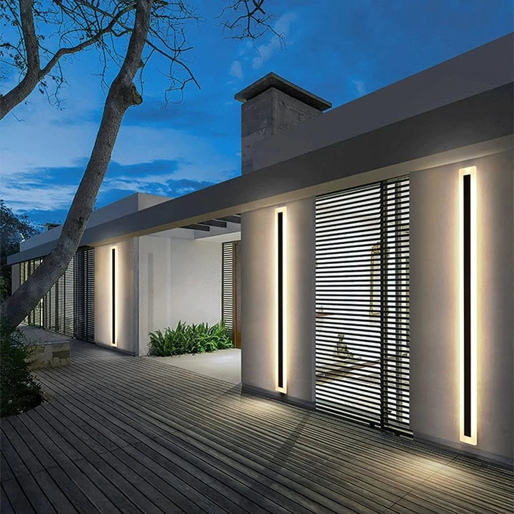 Long Wall Lamp Modern LED Waterproof IP 65 Outdoor Wall Mount Lighting Fixture Garden Porch Sconce Lantern Sconces Luminaire