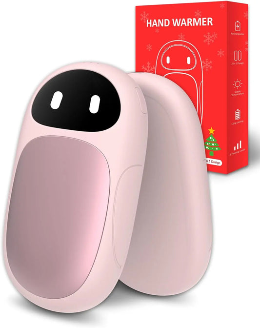 Rechargeable Hand Warmers 6000mAh, 2-Pack, 12-Hour Use, Great Gift for Men & Women