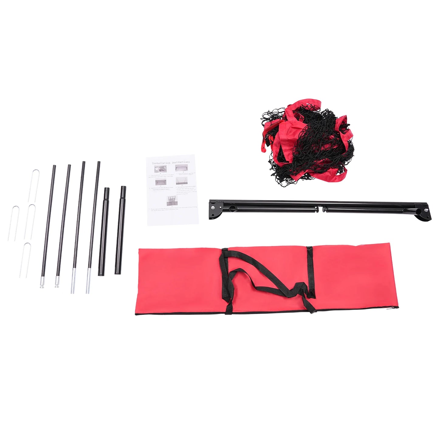 Baseball Training Net 9 Square Pitching Target Portable Batting Practice Net for Indoor Outdoor Use with Carry Bag – Durable Pol