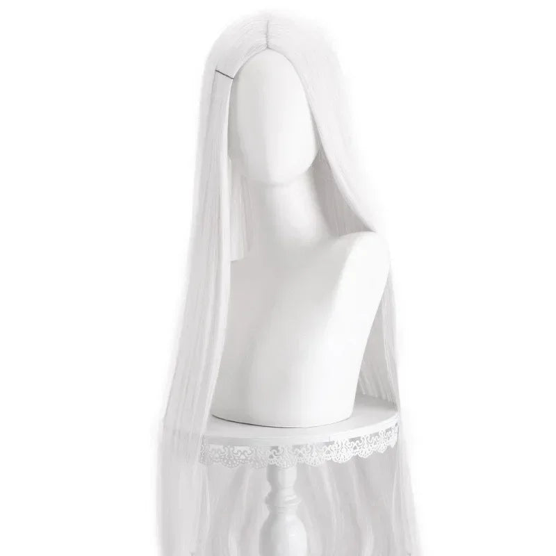 40Inch Long Straight Cosplay Wig Centre Parting Central Split Blond Pink Rose Red Purple Heat Resistant Synthetic Hair Wigs