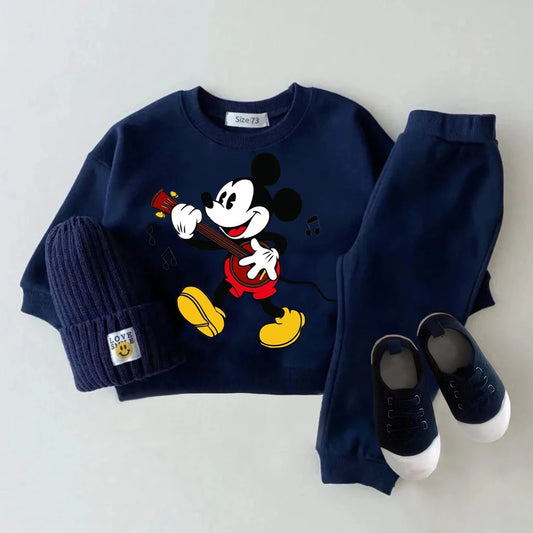 2Pcs Baby Boy Clothes Set Casual Long Sleeve Sweatshirts Outfits For Child Spring Autumn Toddler Kids Clothes