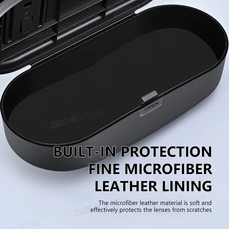 SEAMETAL Car Glasses Box Portable Car Glasses Frame Car Driving Glasses Frame Glasses Box Storage Case for Car Accessories