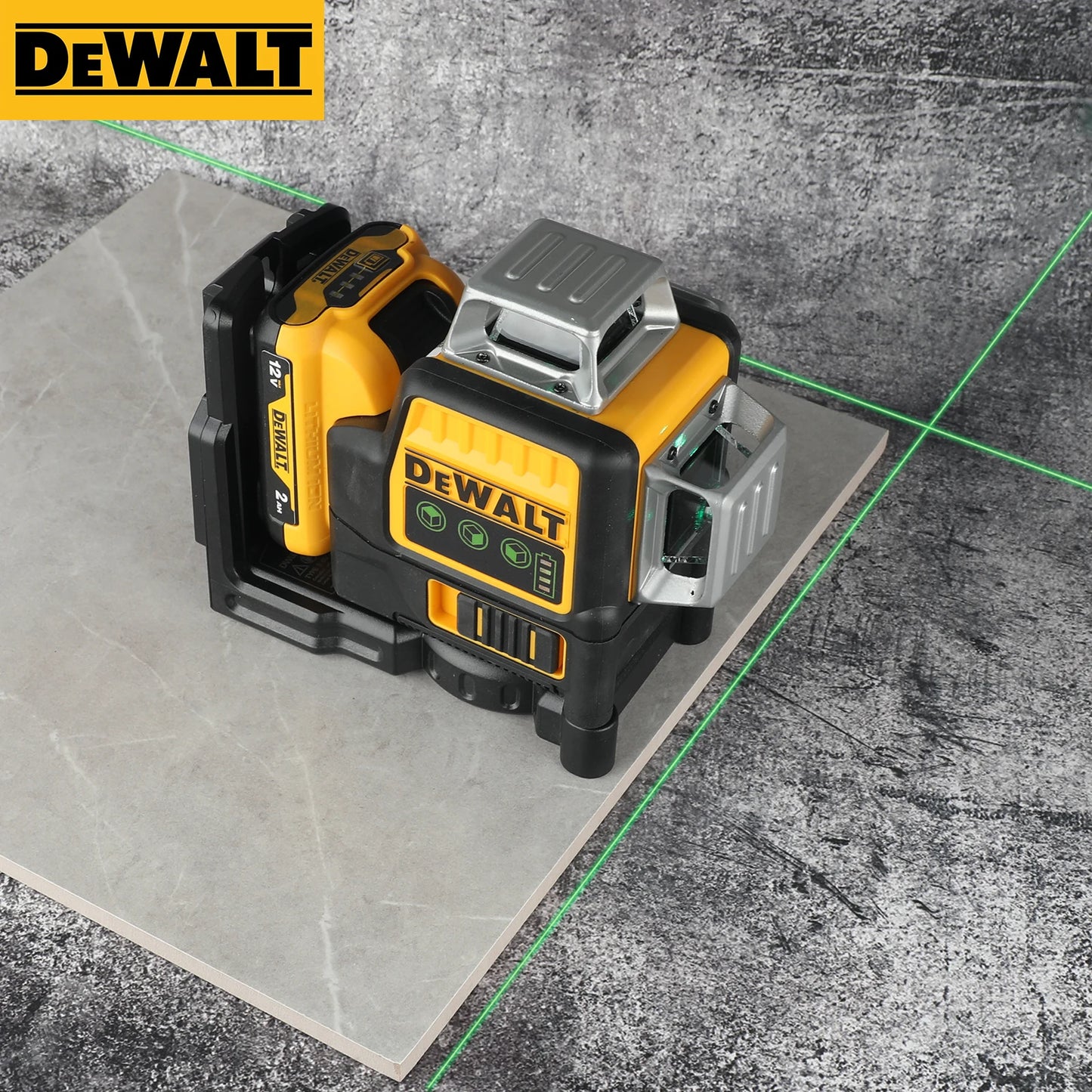 2025 DeWALT DW089LG 12 Wire 3-sided 360 Degree Vertical 12 V Lithium Battery Laser Level