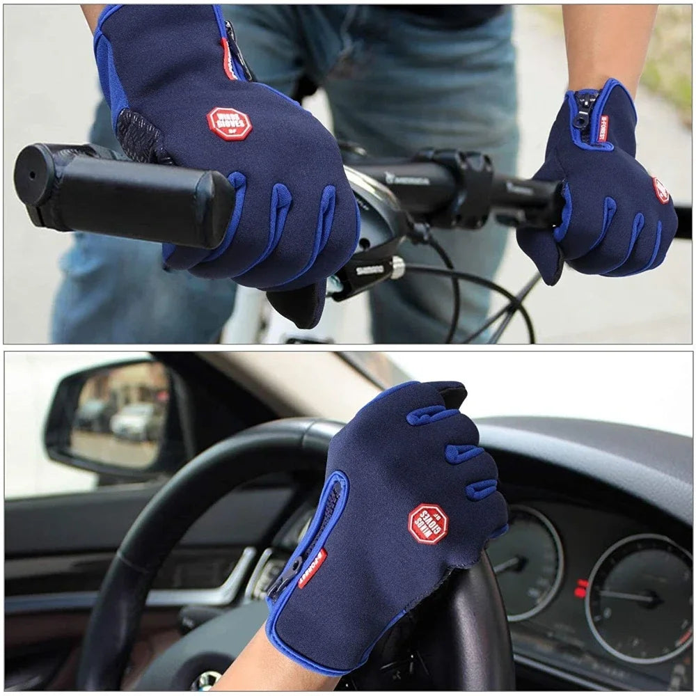Winter Gloves - Touch Screen, Windproof, Thermal Gloves for Cold Weather Sports Men / Women Outdoor Cycling Motorcycle Non-Slip Gloves