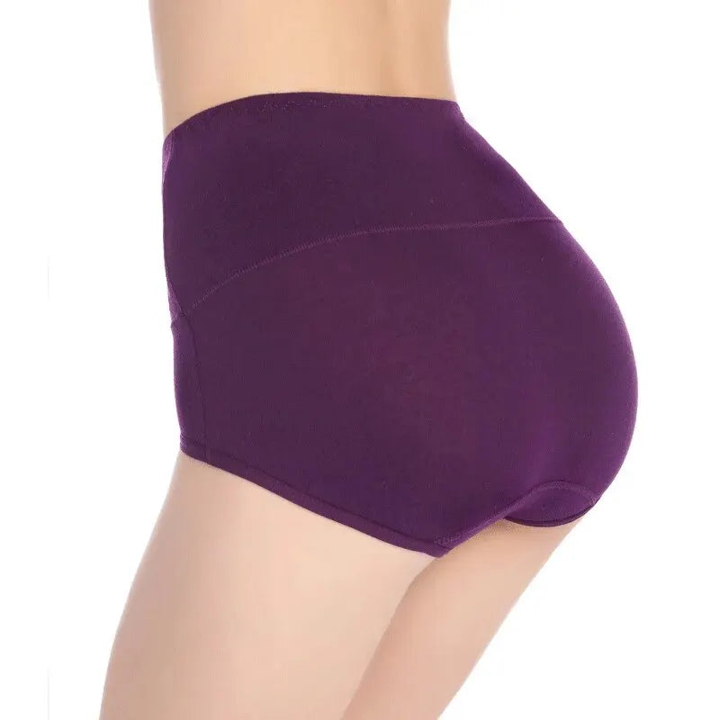 3Pcs/Lot Plus Size Underwear Women High Waist Women's Panties Cotton Brief Girl Breath Panty Abdominal Underpants Ladies L-5XL