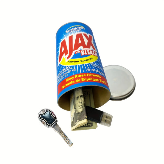 Ajax Cans can Stash Diversion Safe with Huge Hidden Compartment for Cash and Valuables and Keys