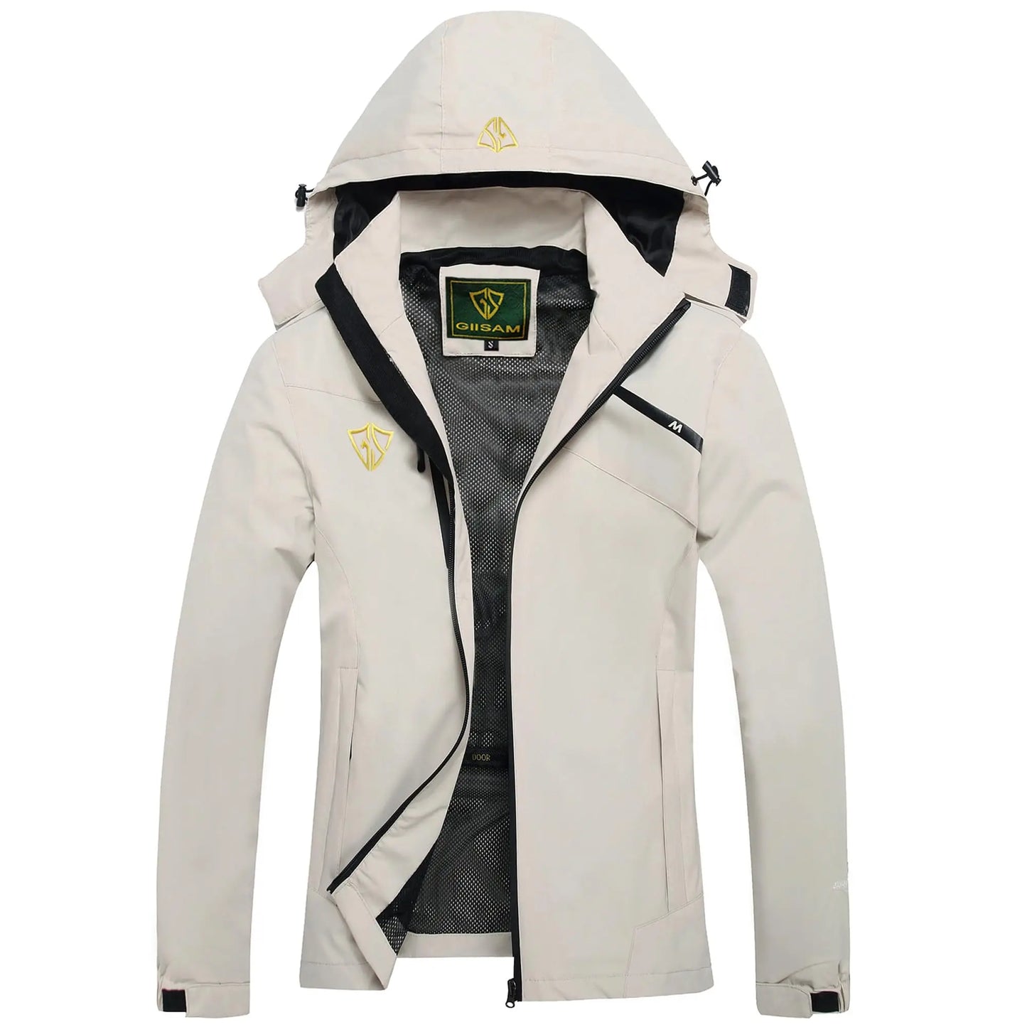Women's Waterproof Rain Jacket,Lightweight Windproof Full Zip Women's Packable Fall Raincoat Windbreaker with Hood