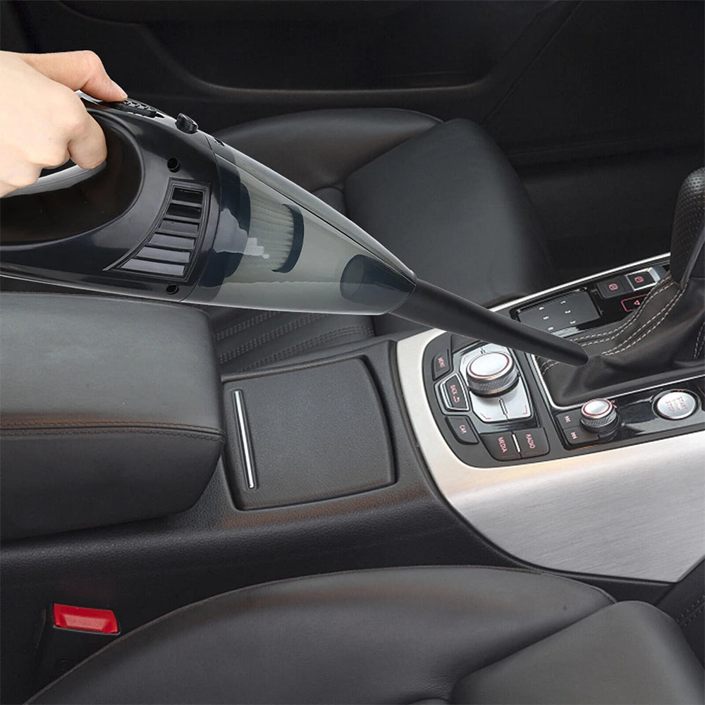 Wireless Car Vacuum Cleaner Portable Wet&Dry Handheld Strong Suction Car Vacuum Air Duster Built-in 1500 mAh*2 Li-ion battery