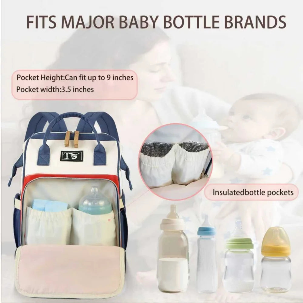 2025 New Multipurpose Diaper Bag Backpack with Changing Pad & Stroller Straps, Large Capacity Mom Bags with Thermal Pocket