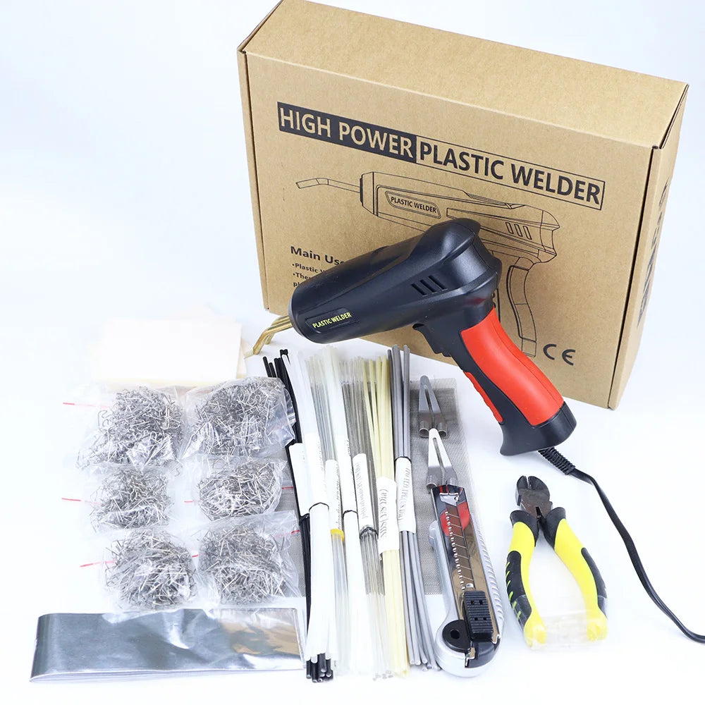 Plastic Welder, 2in-1 Plastic Welding Repair Kit Hot Staples, Hot Staples Weld Gun Repair Kit for Car Bumper And Most Plastics