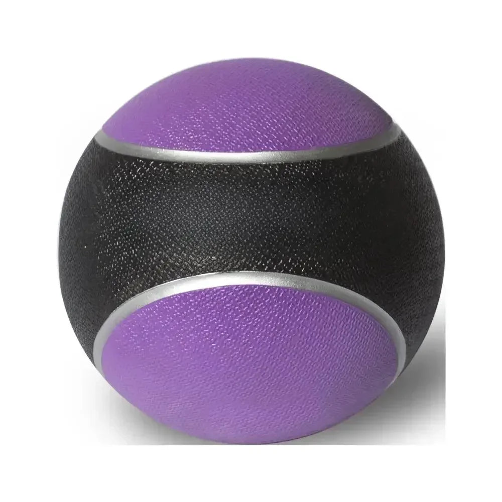 Rubber Medicine Ball 4lb-Textured Grip/Multi Weights-for Home Gym Core Workout