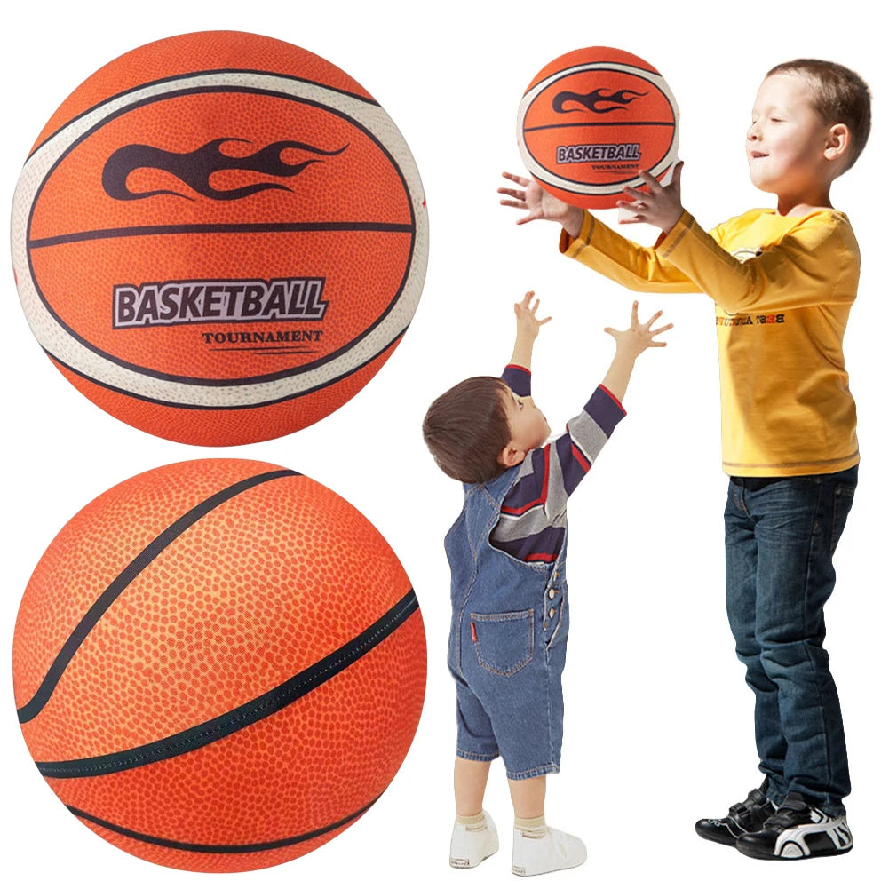 18/21/24cm Silent Basketball High-Resilience Air Bounce Basketball Size 3/5/7 Dribbling Basketball Indoor Sports