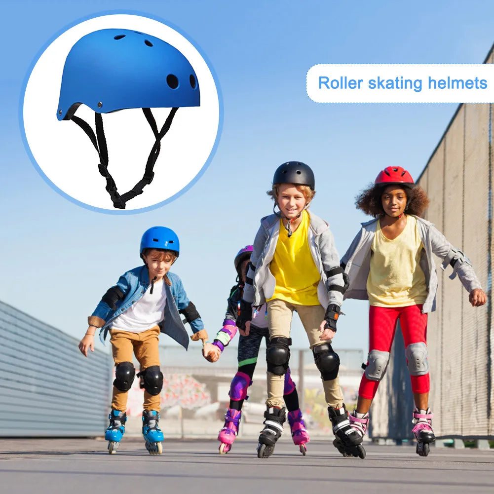 Adjustable Skating Roller Helmet Breathable Portable Safety Skateboarding Helmet Impact Protection Protective Gear for Children