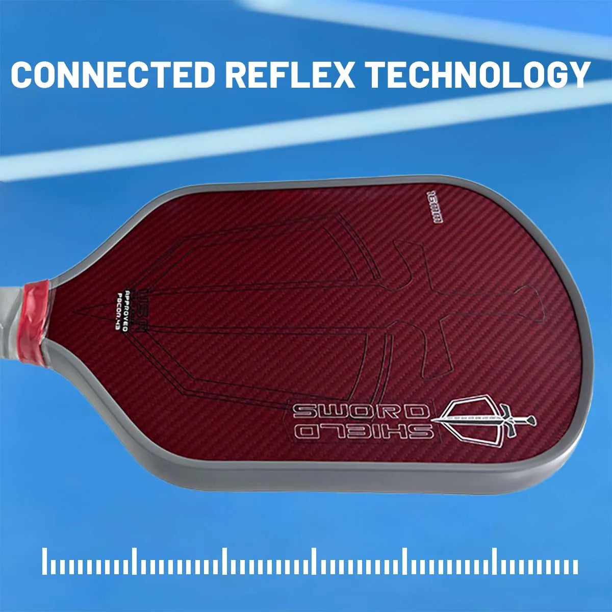 Pickleball Paddle Sword & Shield J2NFK,Gen. 4.5 Multi Density, All Foam Floating - Pivoting Core Pickleball Paddle EPP Core Inte