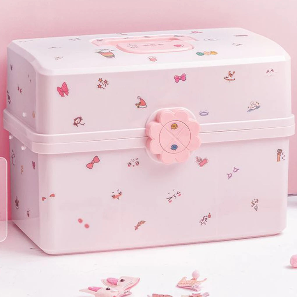 Girls Hair Accessories Storage Box Gifts For Fashionistas Large Capacity Wide Application