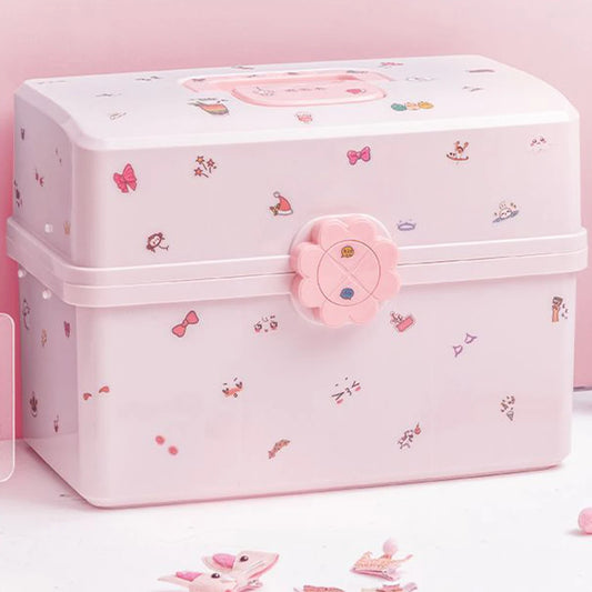 Girls Hair Accessories Storage Box Gifts For Fashionistas Large Capacity Wide Application