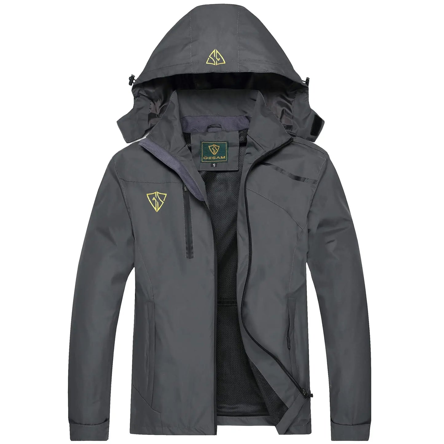 Women's Waterproof Rain Jacket,Lightweight Windproof Full Zip Women's Packable Fall Raincoat Windbreaker with Hood
