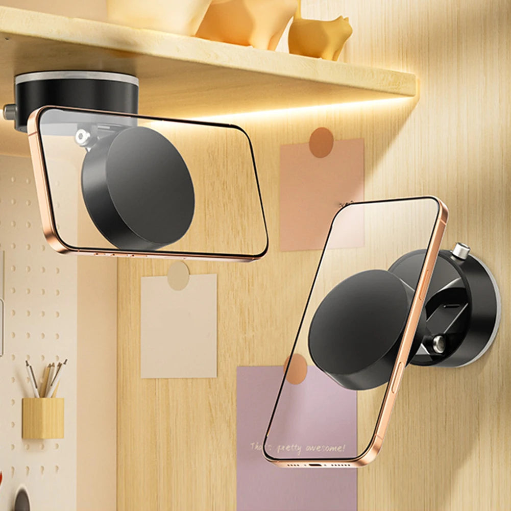 Magnetic Electric Vacuum Car Phone Holder Vacuum Suction Mobile Phone Holder Vacuum Suction Cup Phone Mount for Car Gym Mirror