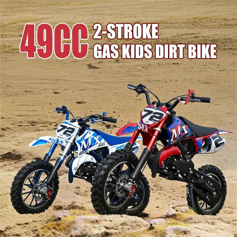 Poweful 2 Stroke Crosscycle 49CC OFF-road Gasoline Motorcycle Racing Dirt Bike Motorbike For Adult&Child