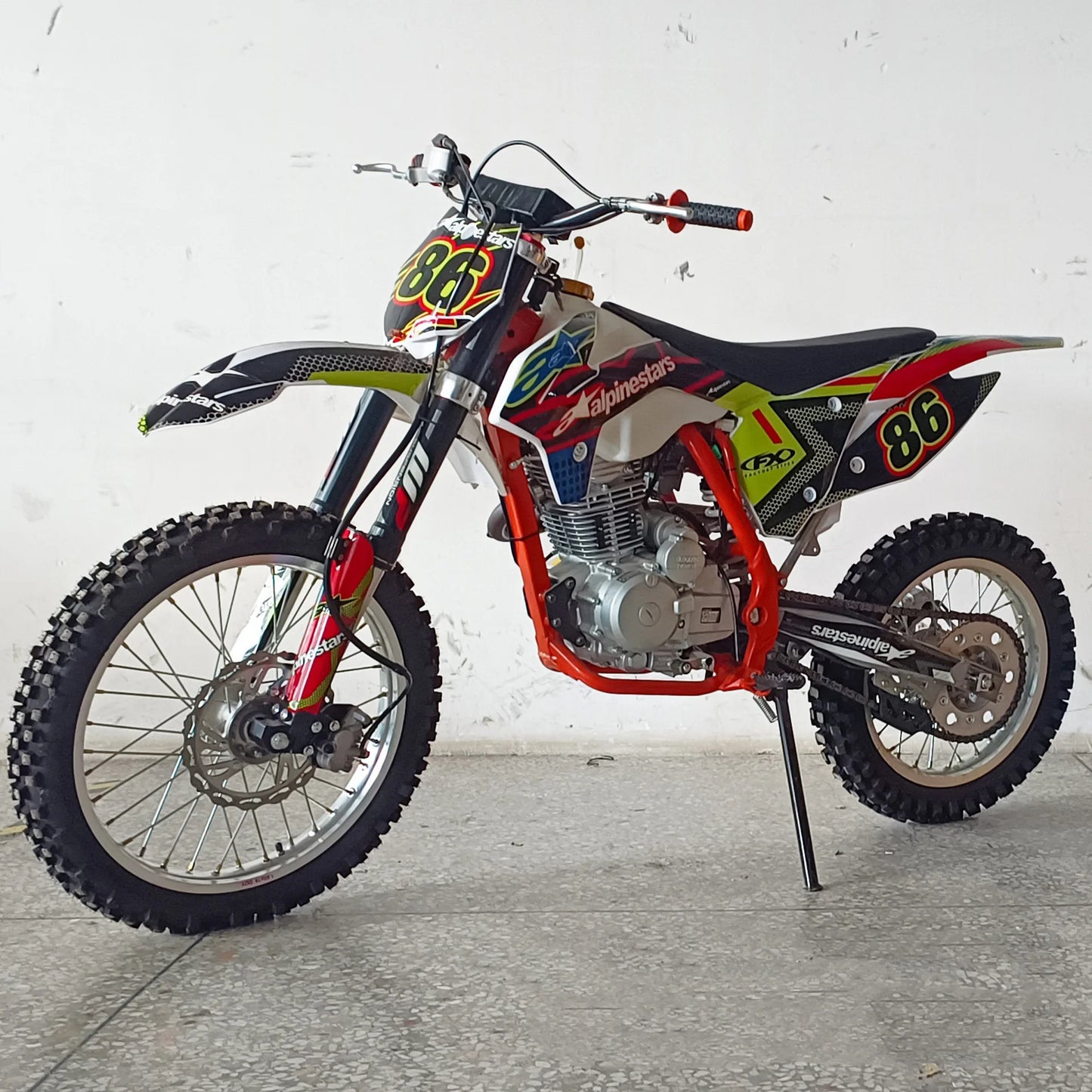 250 cc Dirt Bike Adult Off-road Motorcycle 4 Stroke Motocross Gas Powered Trail Enduro Racing，Off-Road Motorcycles