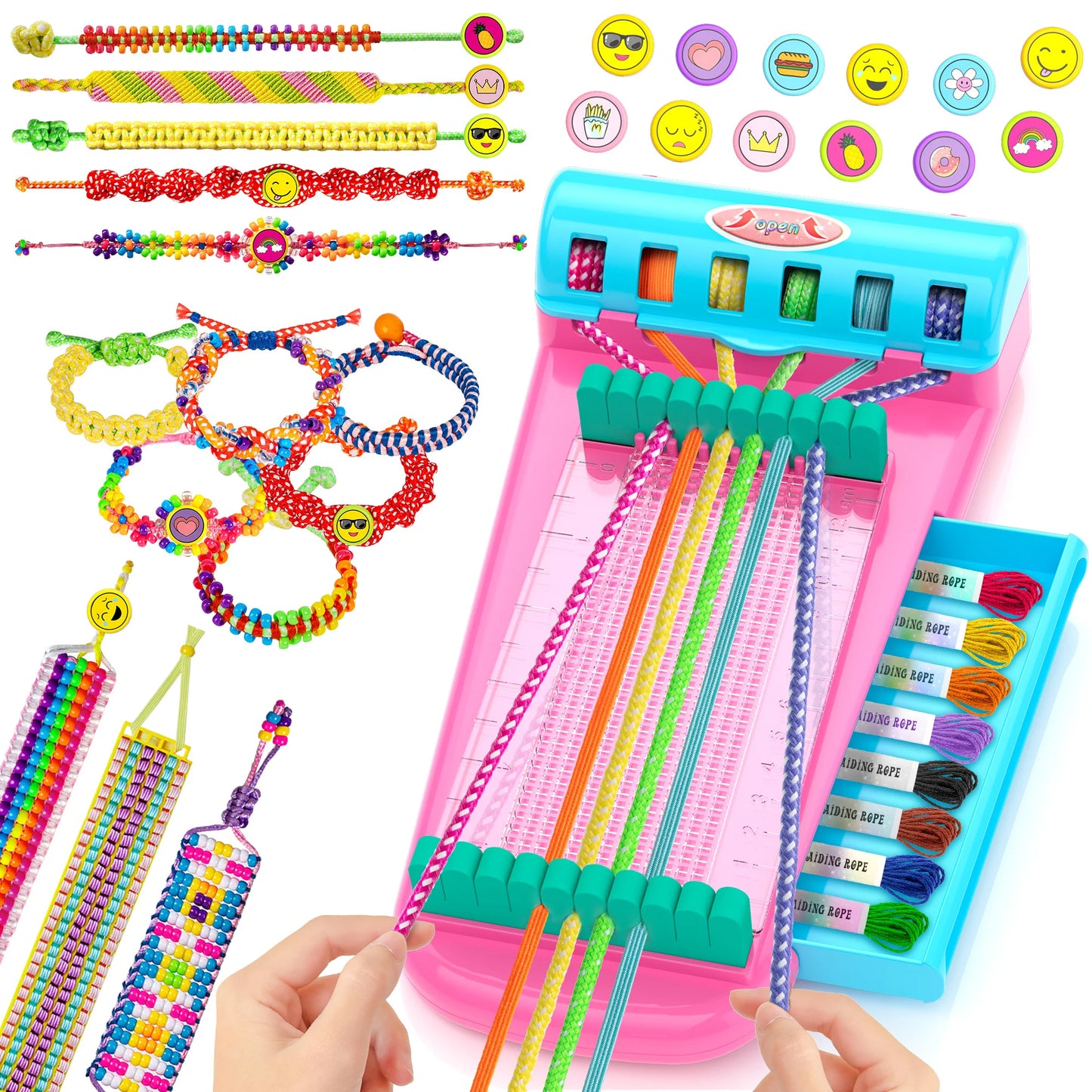 Friendship Bracelet Making Kit, Arts and Crafts String Maker Tool, Birthday Xmas Gifts for Girls 4, 5, 6, 7, 8, 9,10,11, 12+ Years Old