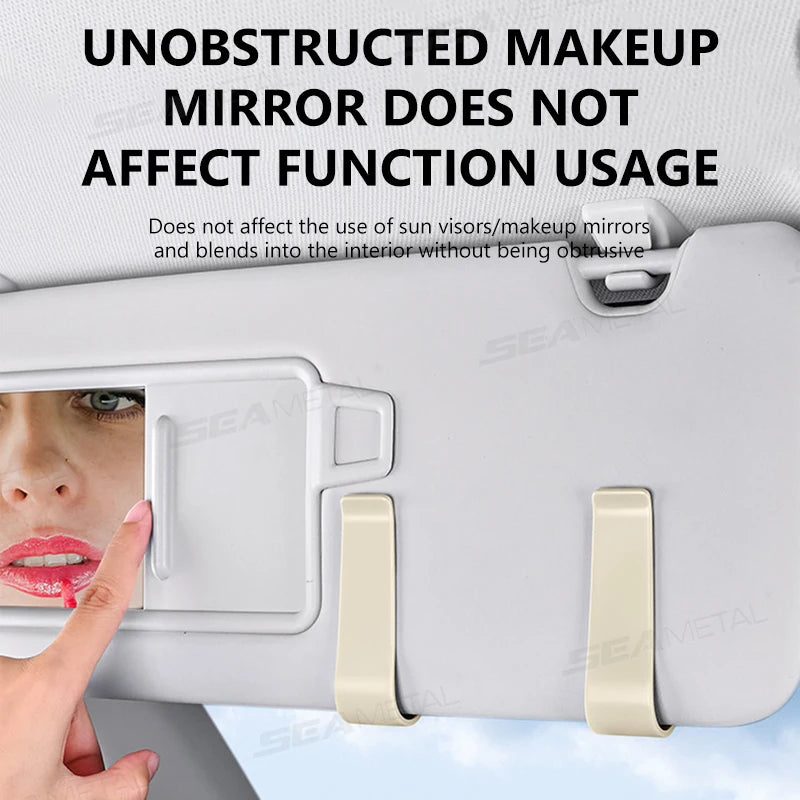 SEAMETAL Car Glasses Box Portable Car Glasses Frame Car Driving Glasses Frame Glasses Box Storage Case for Car Accessories