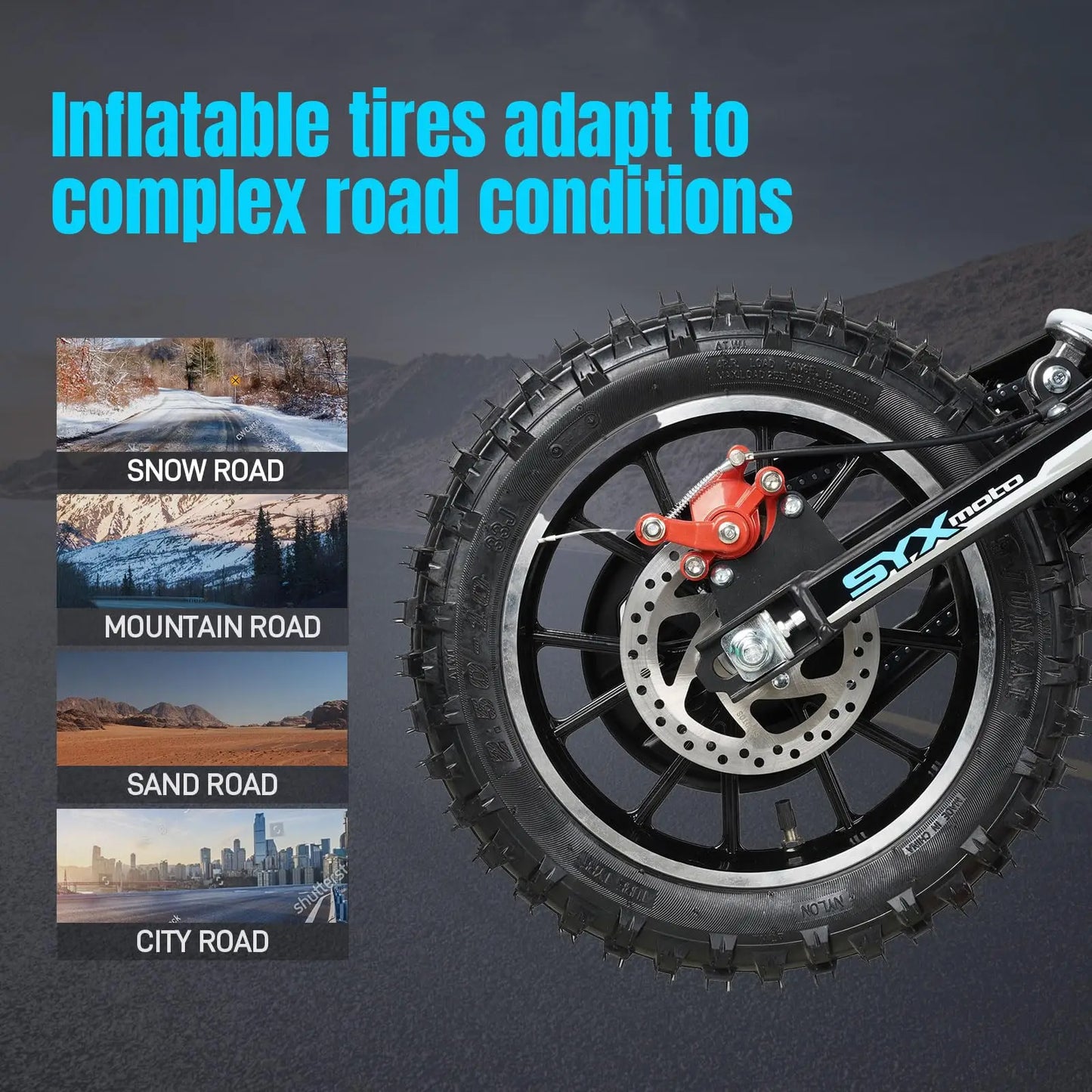 58 cc Dirt Bike for Kids 4-Stroke Gas Powered Mini Pit Bike Off Road Motorcycle for Children Motorcycle Dirt Bike
