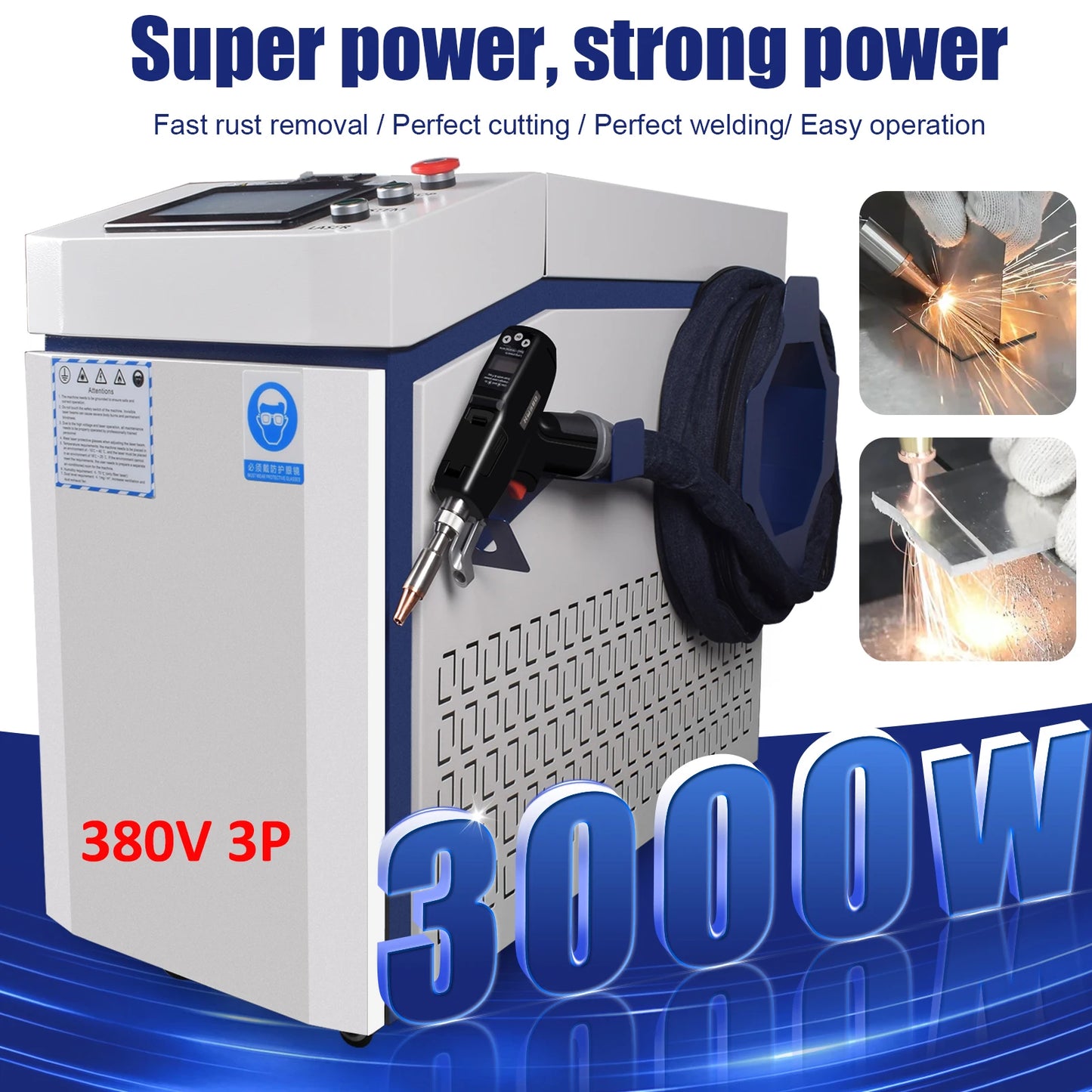 3000 W 4 IN 1 Fiber Laser Welding Cutting Cleaning Soldering Machine 2000 W 1500 W Reci Handheld Fiber Laser Welder for All Metal