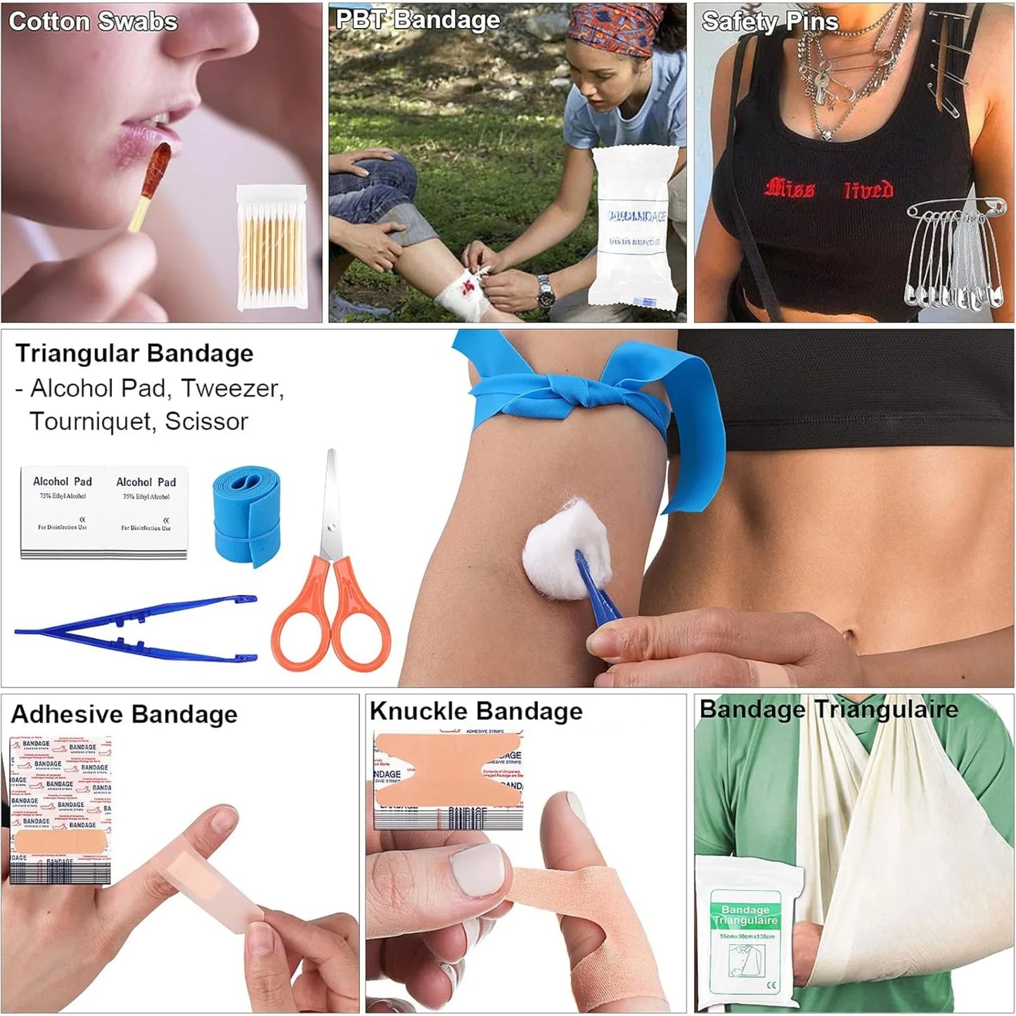 Survival kit and first aid kit,142 pieces of professional survival equipment, for men's outdoor camping and exploration