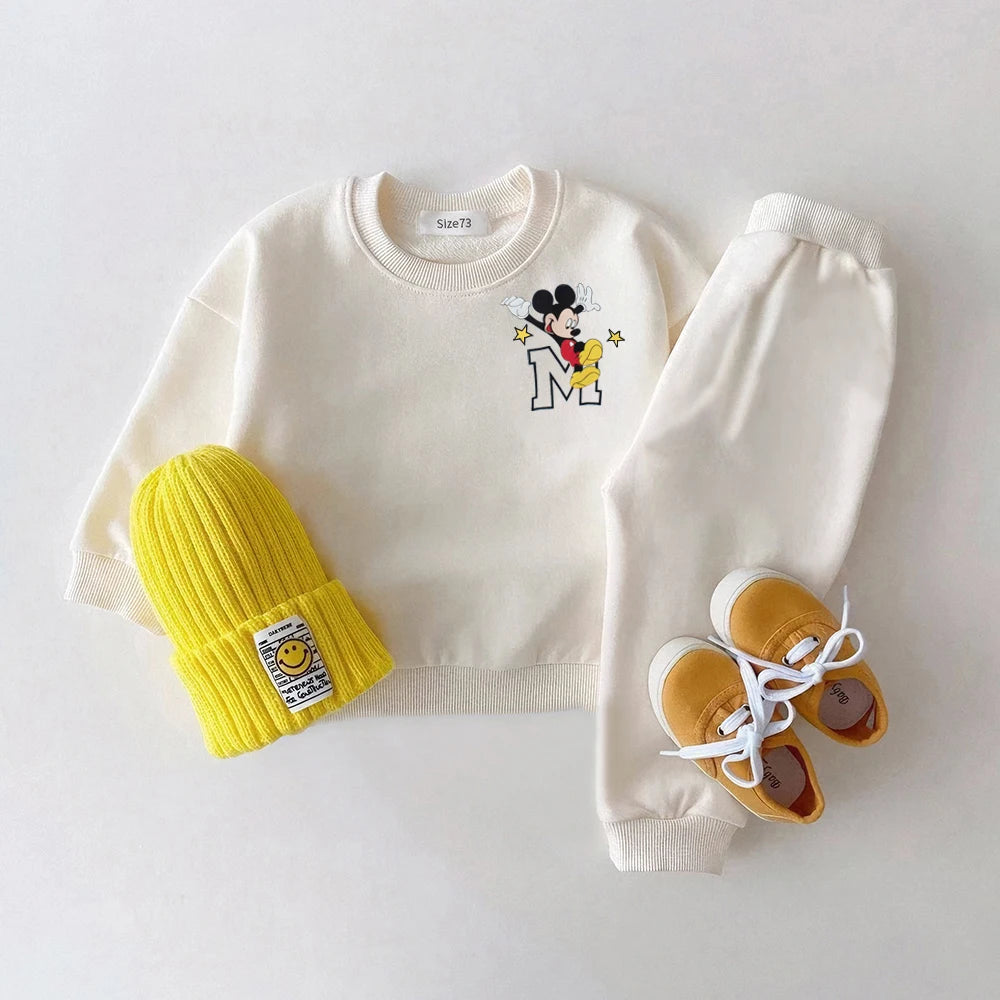 2Pcs Baby Boy Clothes Set Casual Long Sleeve Sweatshirts Outfits For Child Spring Autumn Toddler Kids Clothes