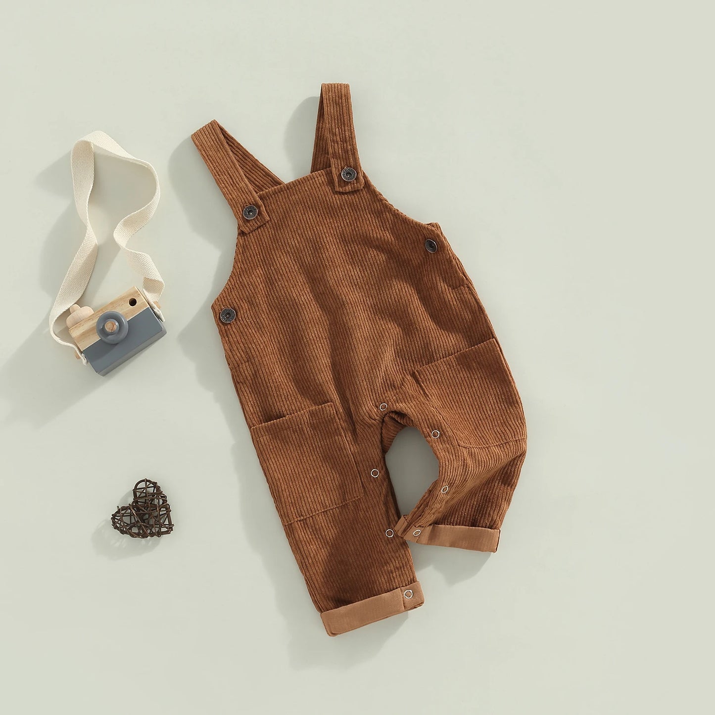 ma&baby 0-5Y Toddler Infant Kid Boy Girl Overalls Corduroy Sleeveless Button Romper Jumpsuit Children Clothing