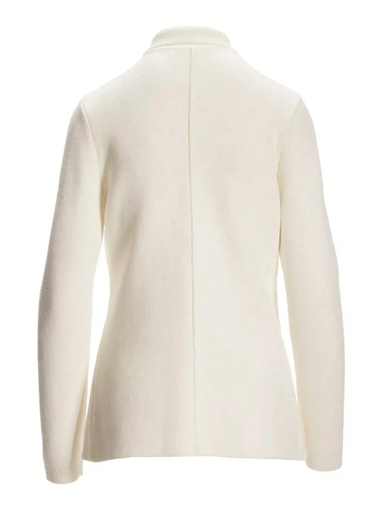 Knit Single-Button Blazer - Thin Fitted Short Jacket | Spring/Fall Versatile Cardigan | Light Mature Coat | Casual Office Blazer