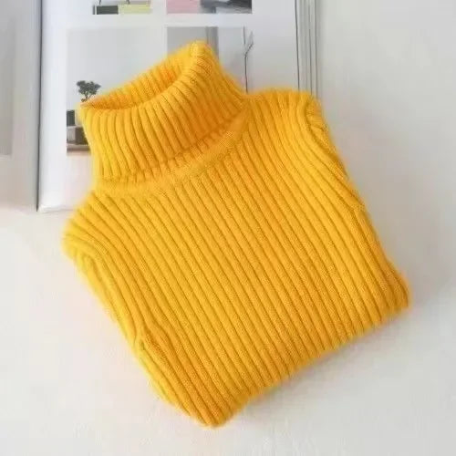 2026 New Sweater Kids Sweaters Autumn Turtleneck Sweaters 12 Mo - 10 Yrs Baby's, Girls & Boys Pullover Winter Knitted Bottoming Sweaters